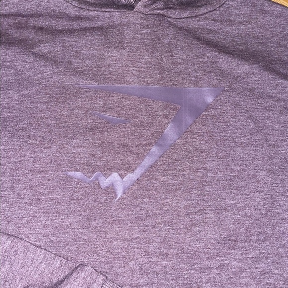 Gymshark Hoodie Women's XS Cropped Sweatshirt Cross Back Workout Gym Purple - Picture 4 of 5